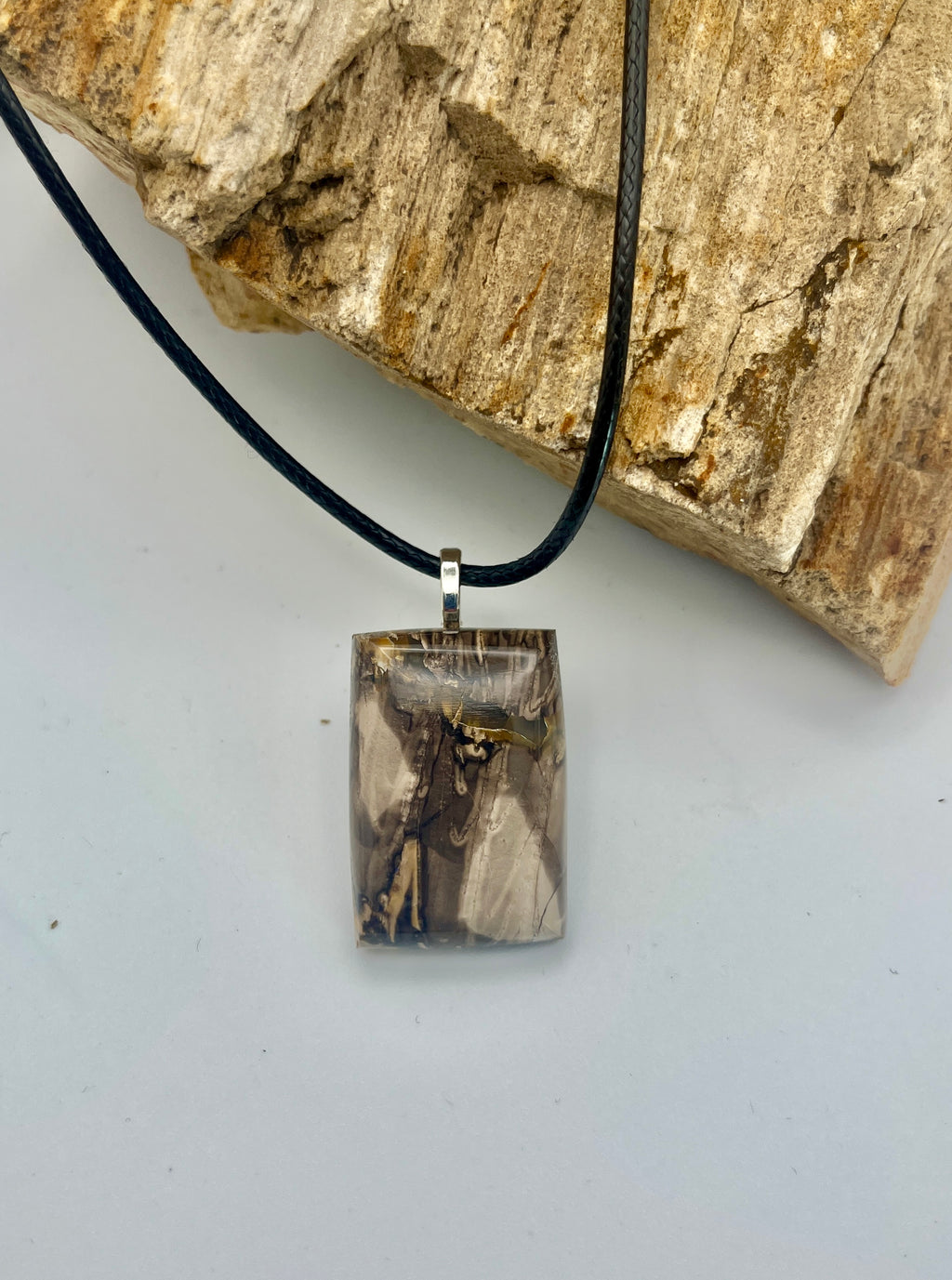Milton Magic Petrified Wood Pendant