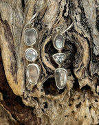 Silver Moon Topaz Earrings