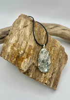Wild West Jade on Leather Necklace