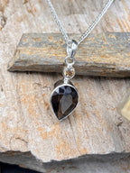 Tasmanian Smoky Quartz + Zircon Pendant