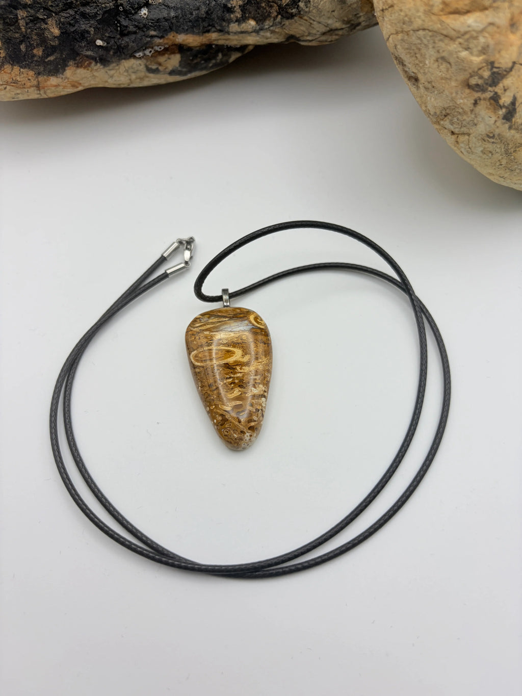 Lune River Petrified Fern Necklace