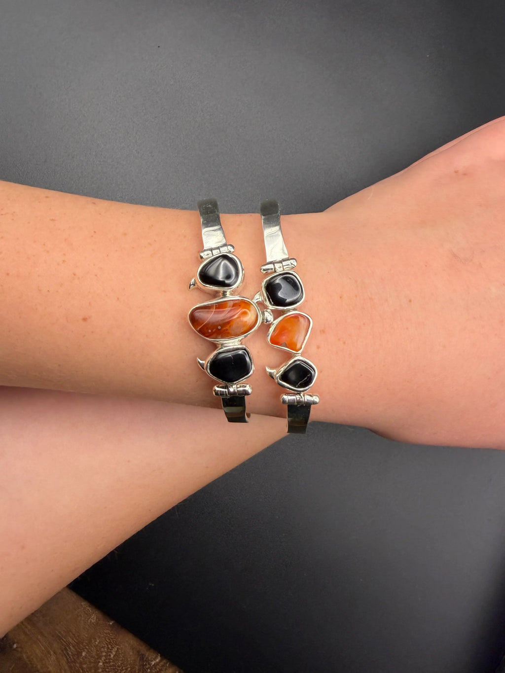 Carnelian + Spinel Gemstone Bracelet