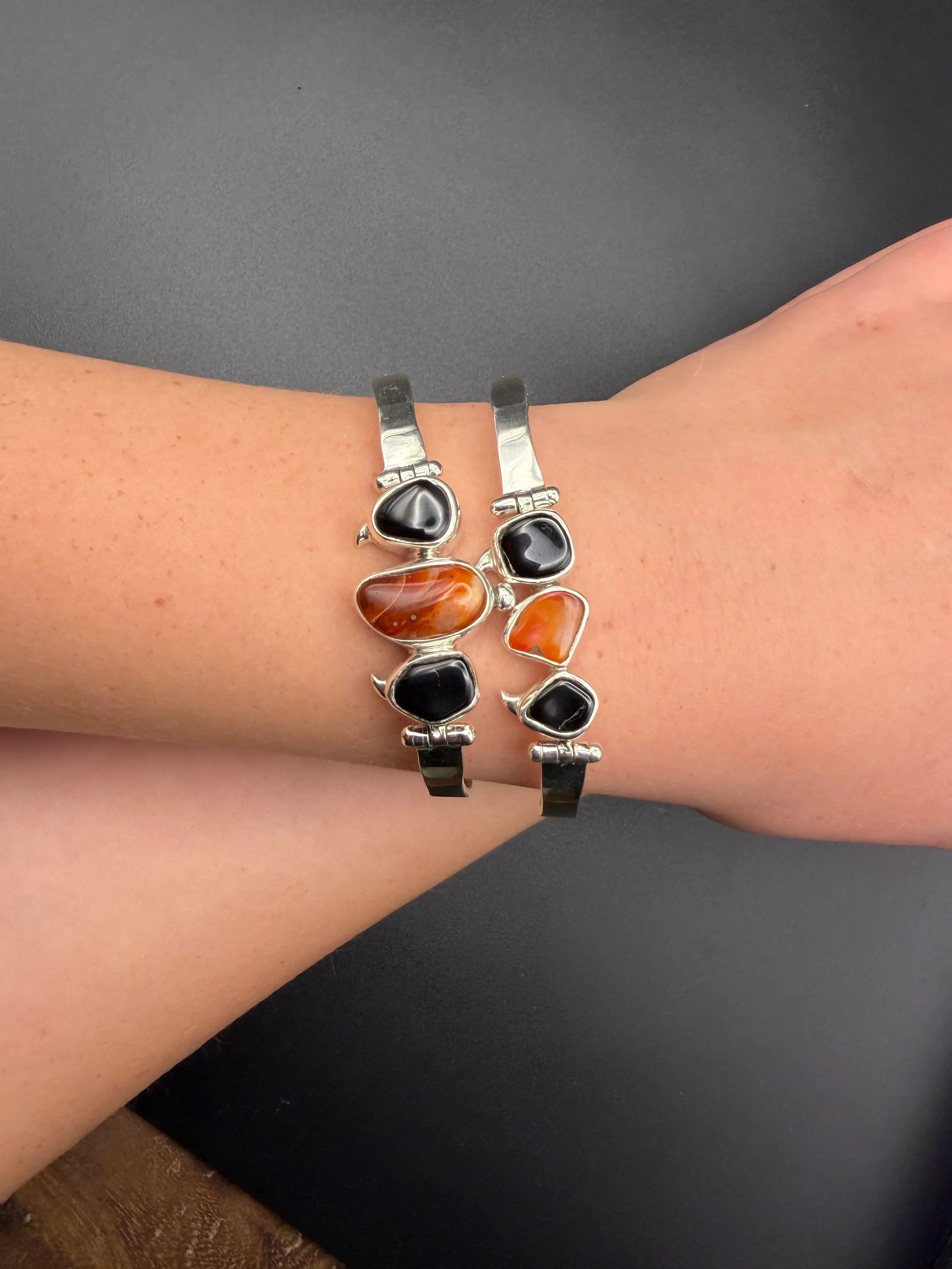 Carnelian + Spinel Gemstone Bracelet