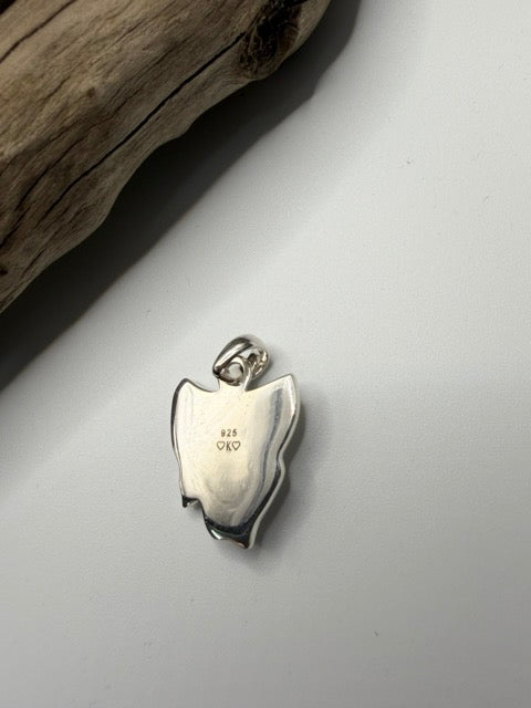 Blue Sapphire Bomb "Tasmania" Silver Pendant