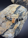 Carnelian + 6 Spinel Gemstone Pendant