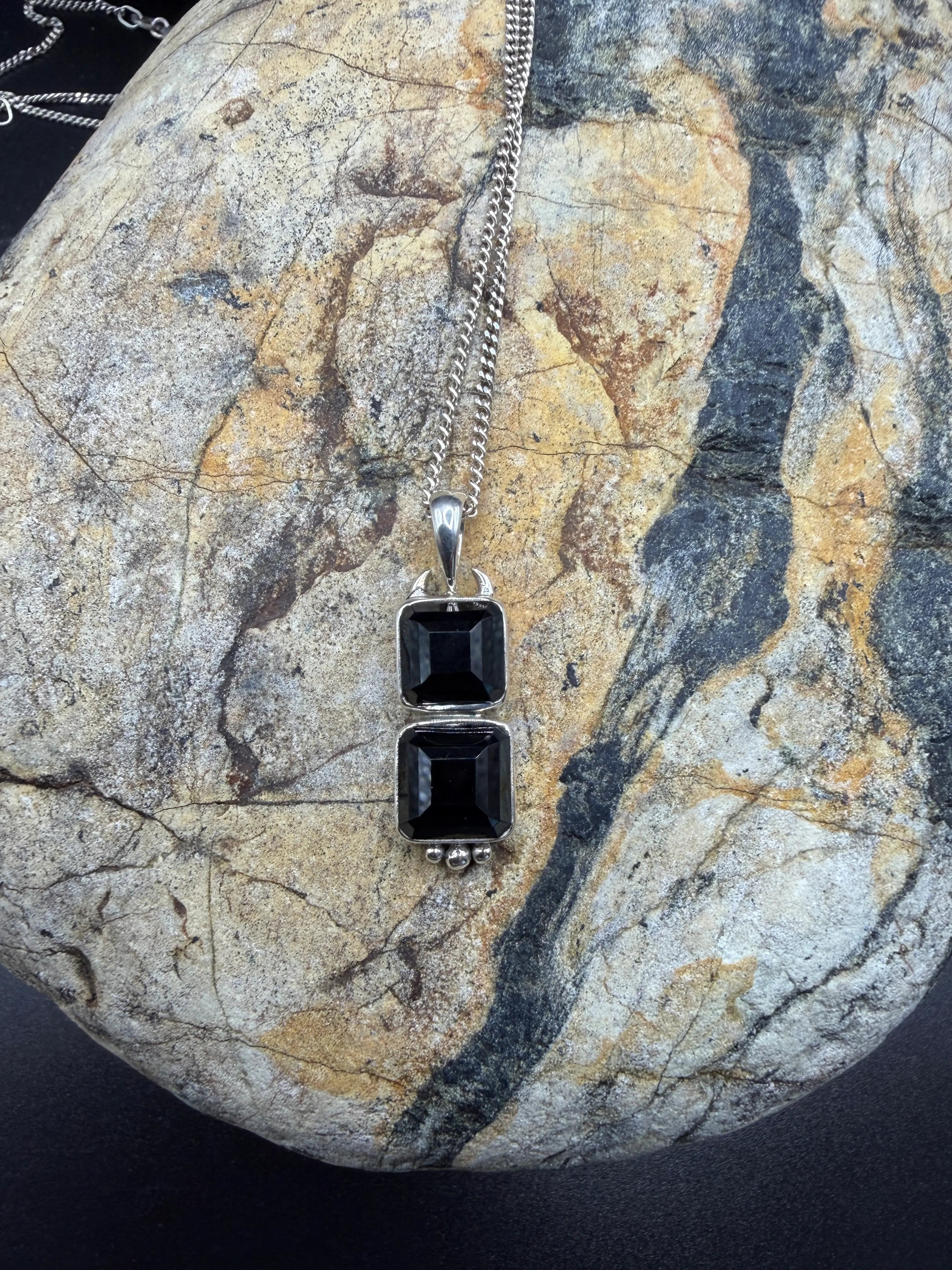 Faceted Tasmanian Spinel Gemstone Pendant