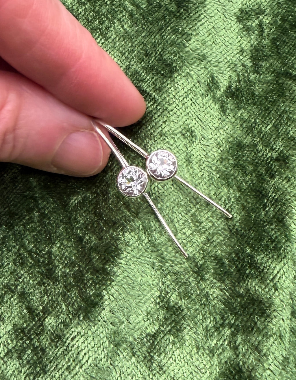 "Derby Diamonds" Topaz Gemstone Earrings