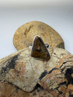 Lune River Moss Agate Stone Ring