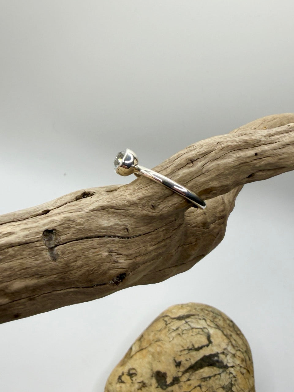 Derby Diamond Topaz Silver Ring