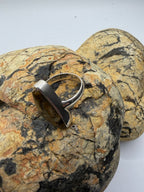 Lune River Moss Agate Stone Ring