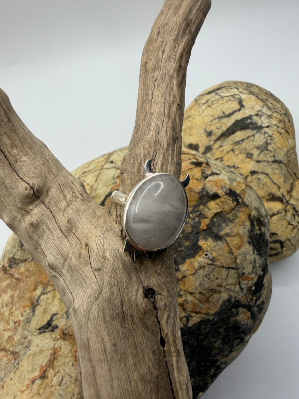 Tasmanian Quartz Beach Stone Ring