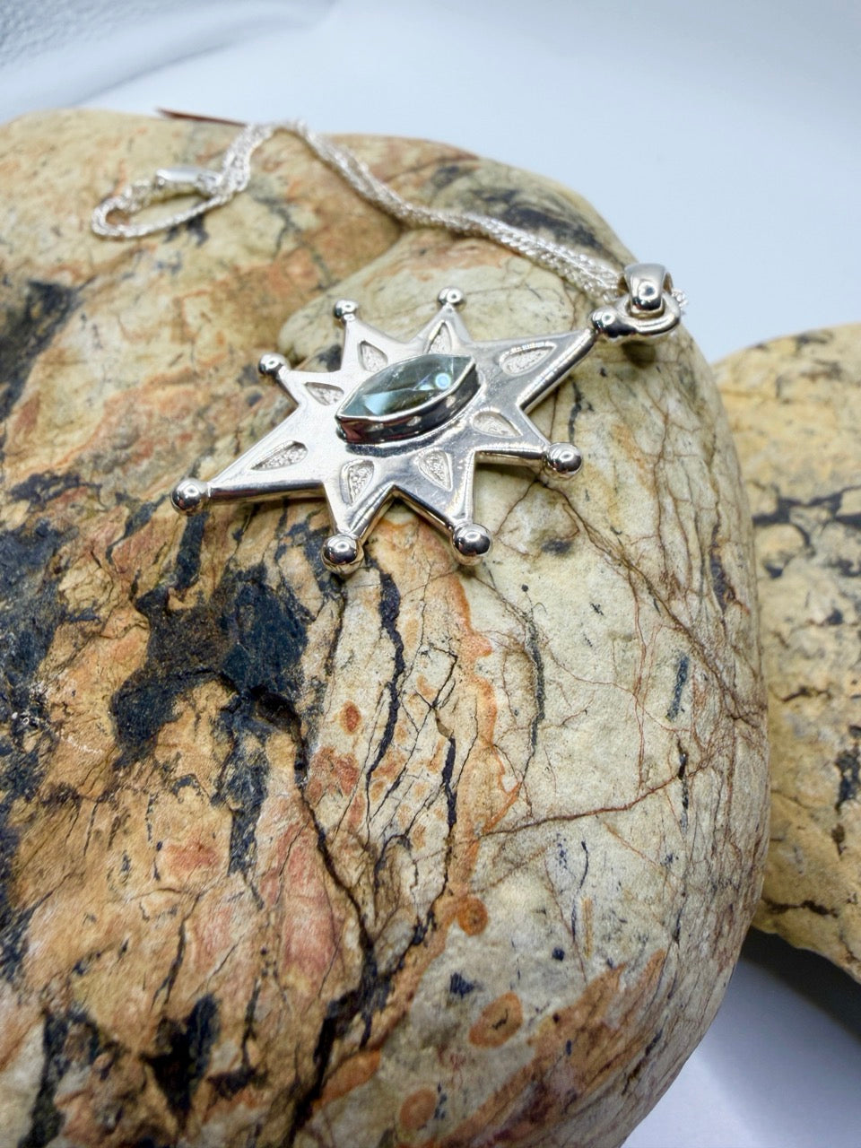Starry Daze Tasmanian Topaz Gemstone Pendant