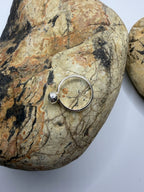 Tasmanian Topaz Salt + Pepper Silver Ring