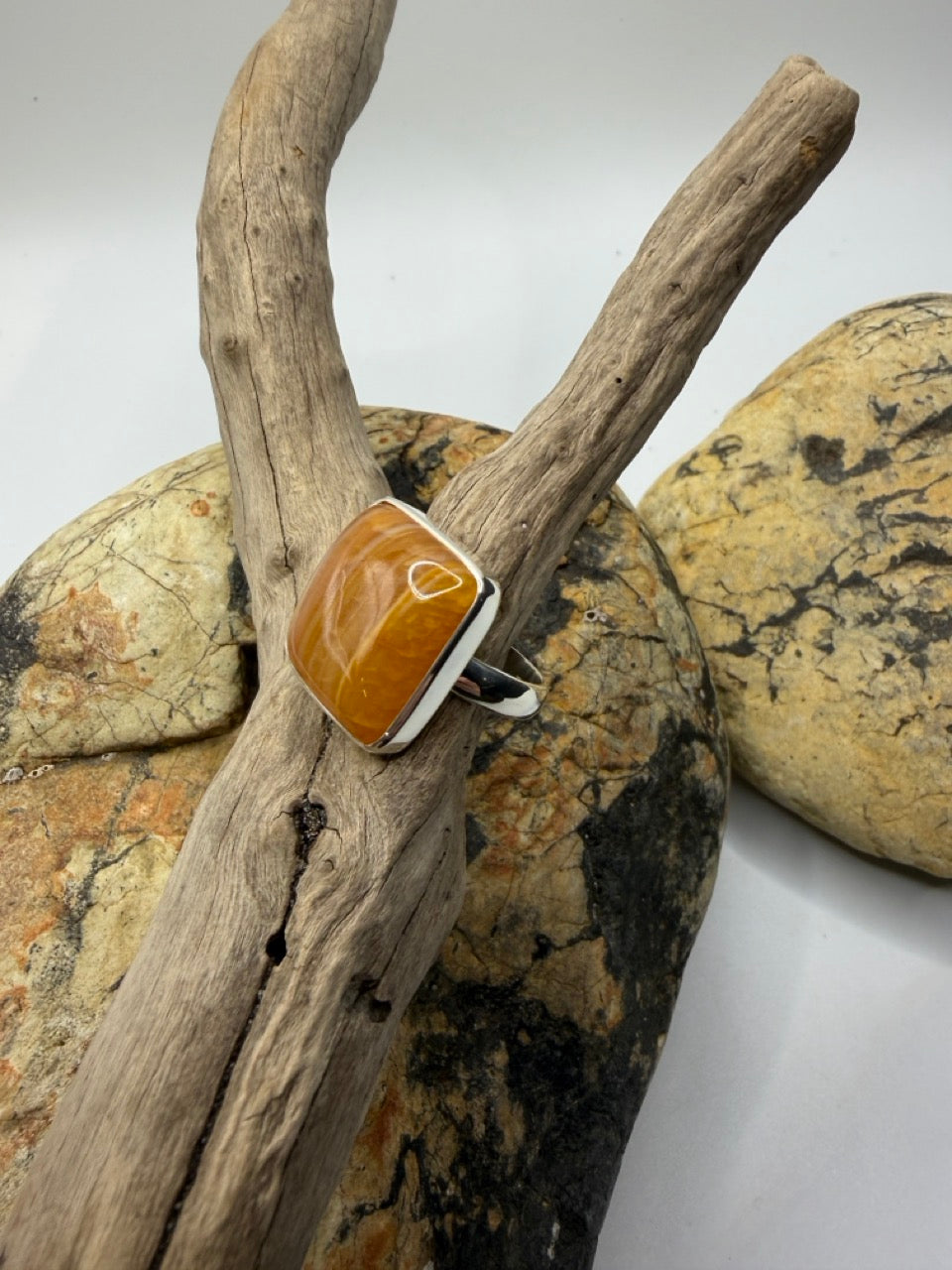 Tasmanian Waterline Agate Ring