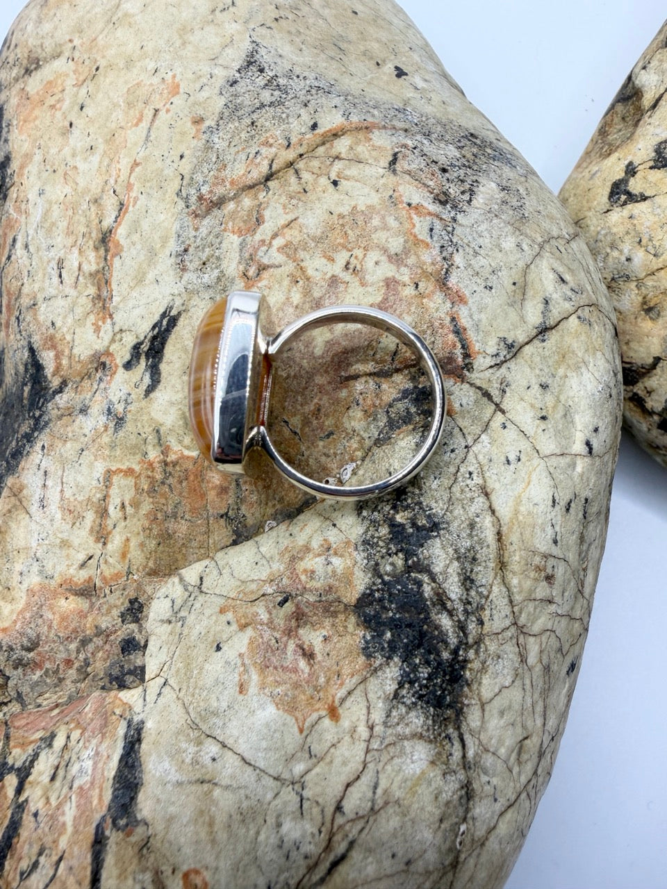 Tasmanian Waterline Agate Ring