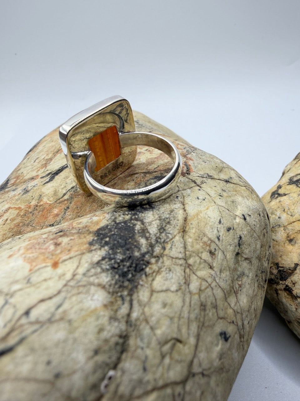 Tasmanian Waterline Agate Ring