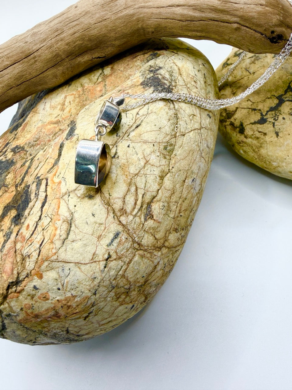 Tasmanian Spinel + Smoky Quartz Pendant