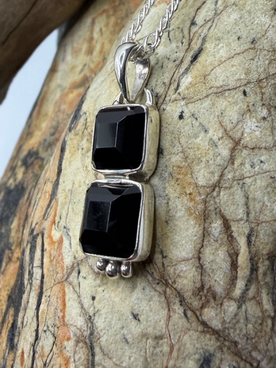 Faceted Tasmanian Spinel Gemstone Pendant