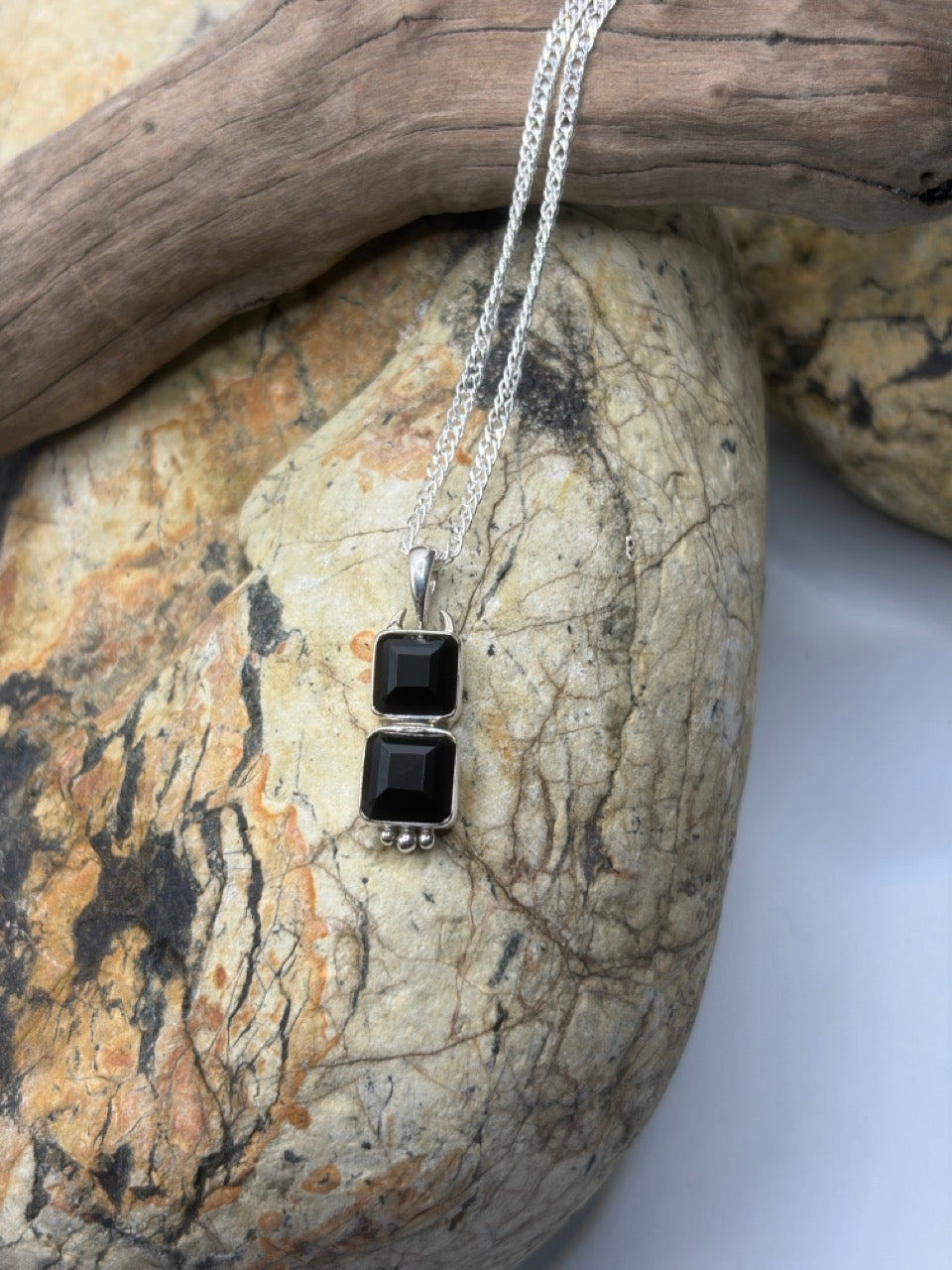 Faceted Tasmanian Spinel Gemstone Pendant