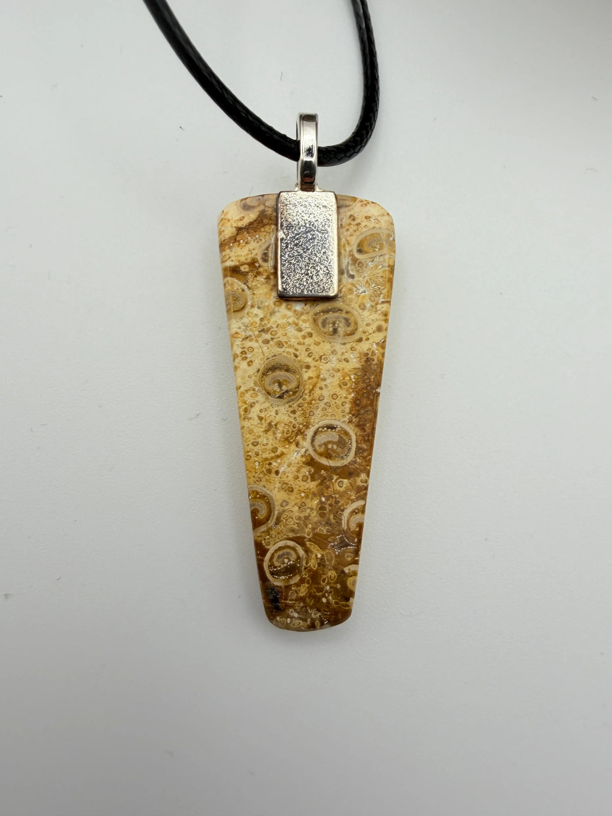 Lune River Petrified Fern "Eyes" Necklace