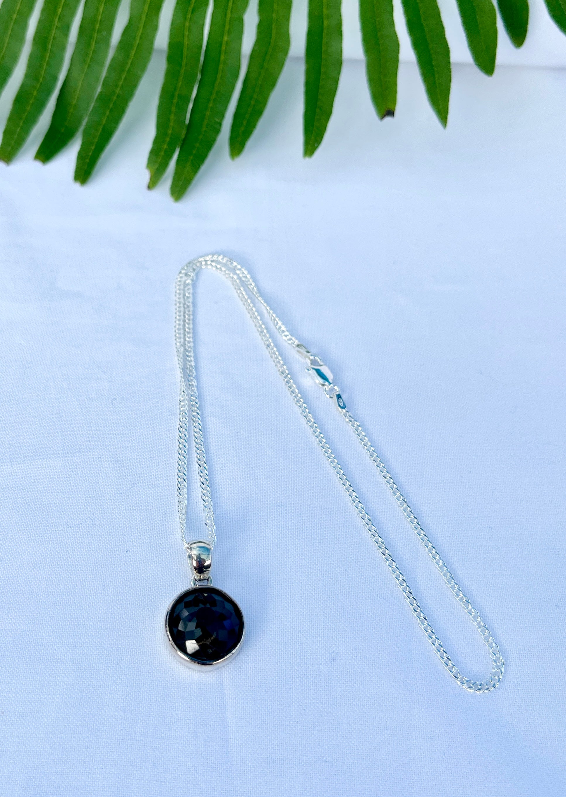 Tasmanian Spinel Faceted Pendant