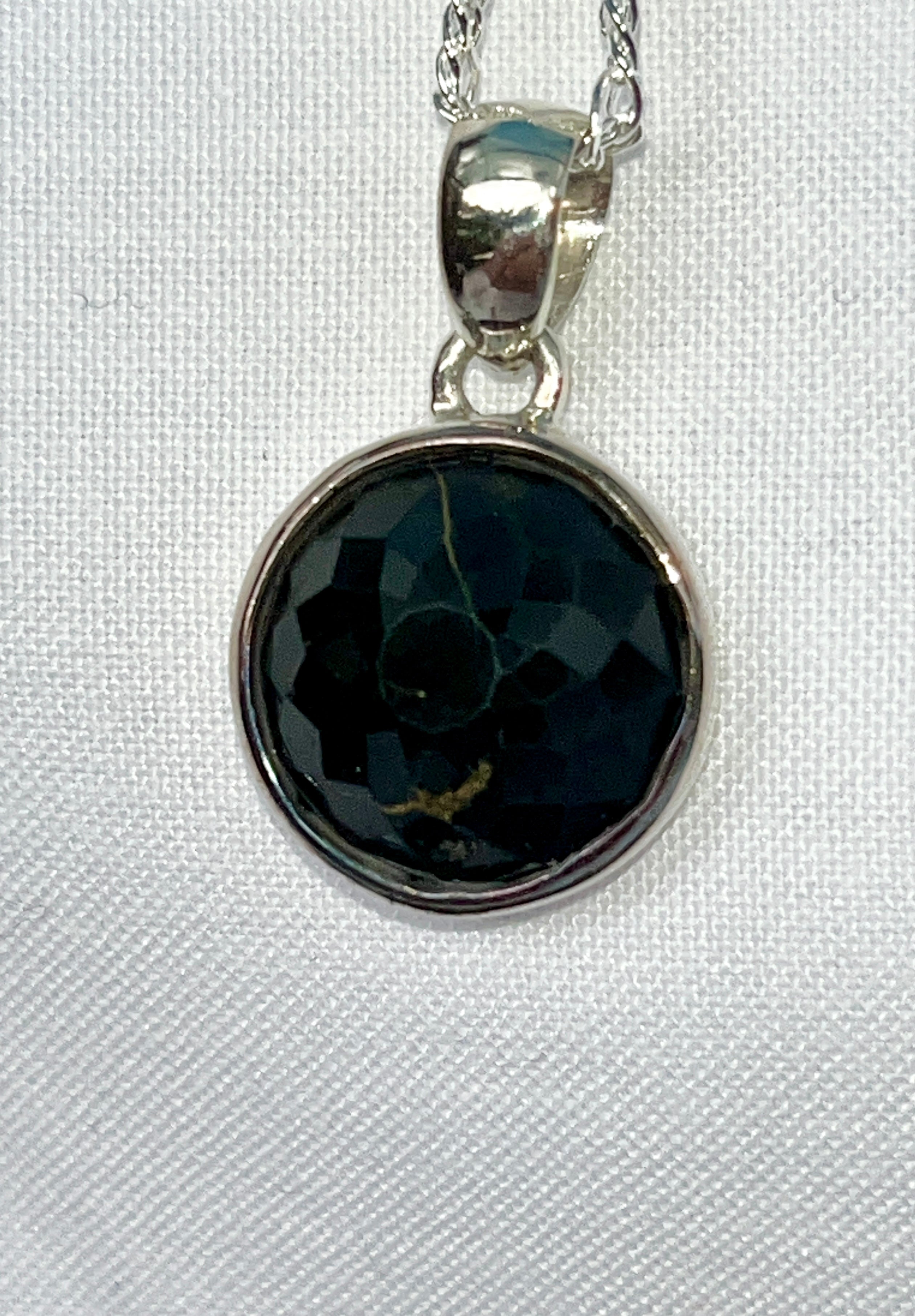 Tasmanian Spinel Faceted Pendant
