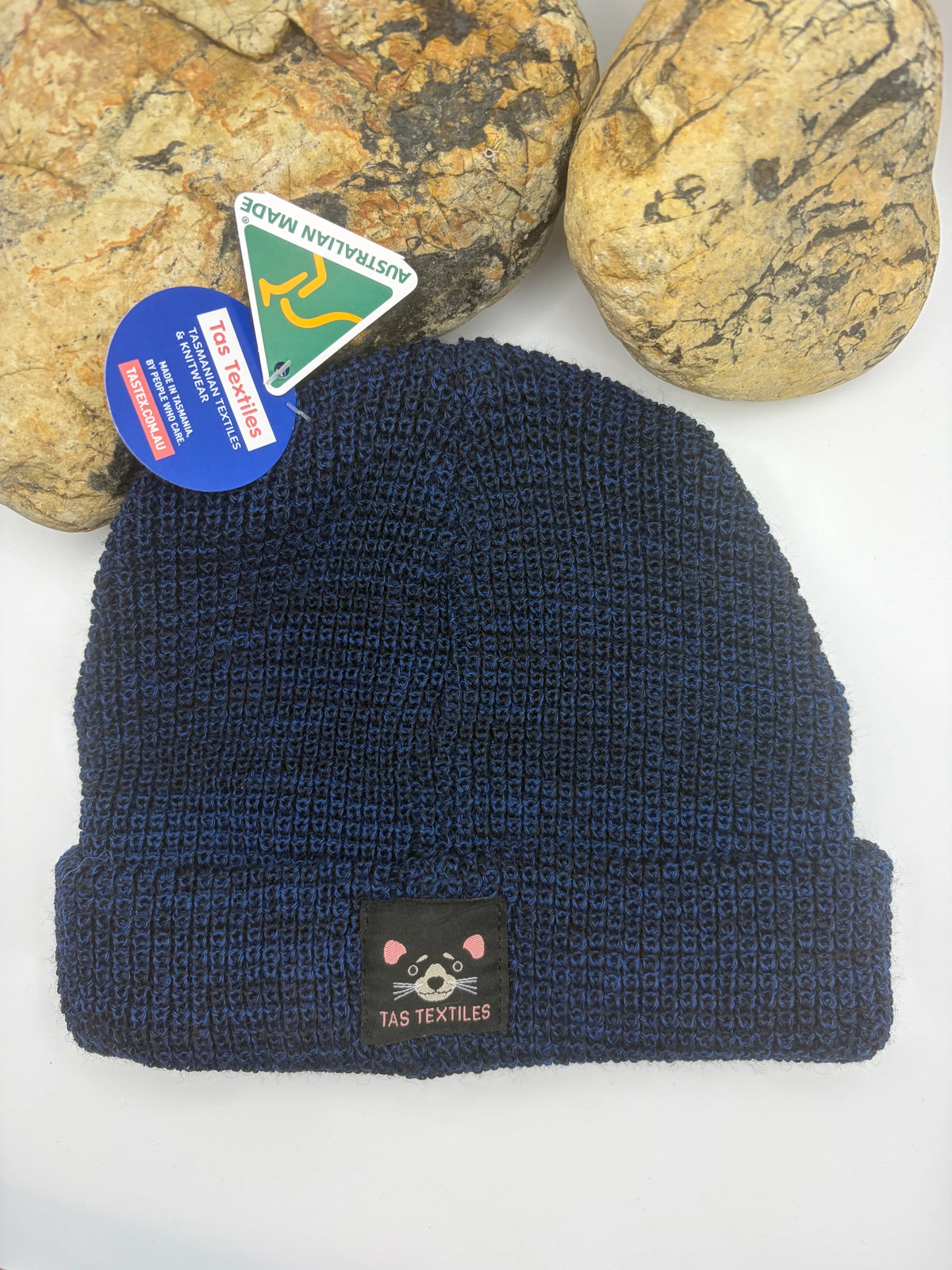 Rockhound Blue Wool Beanie