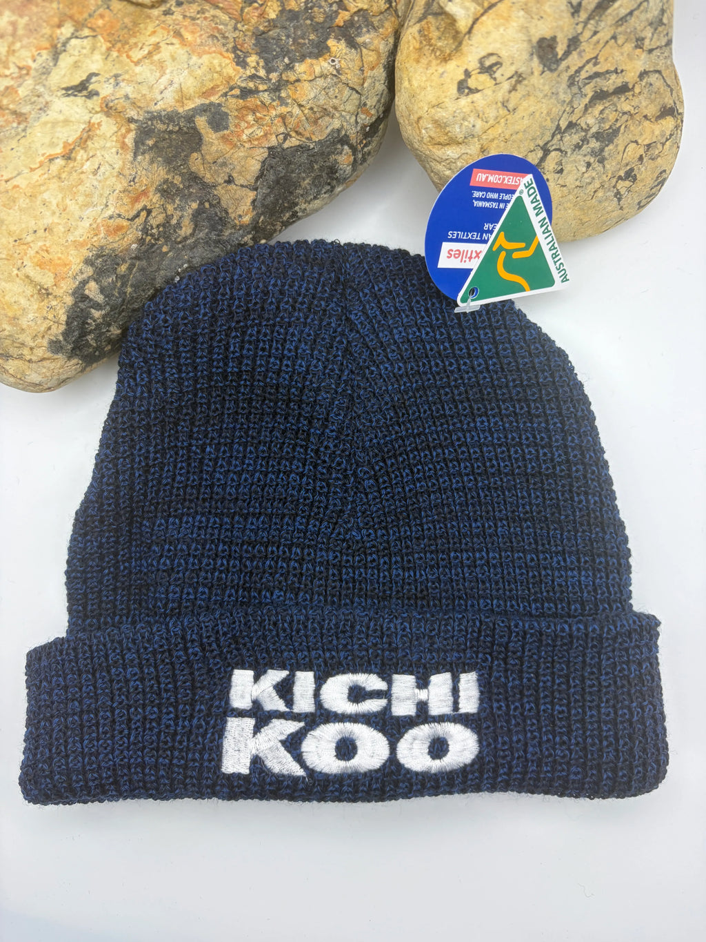 Kichikoo Blue Wool Beanie