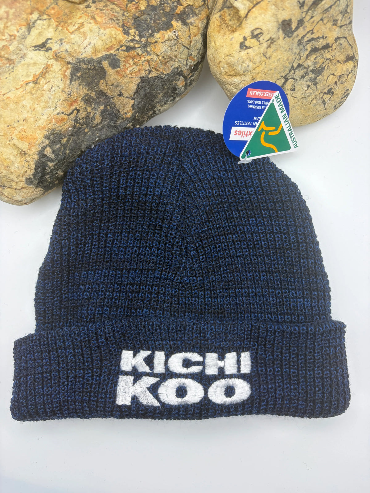 Kichikoo Blue Wool Beanie