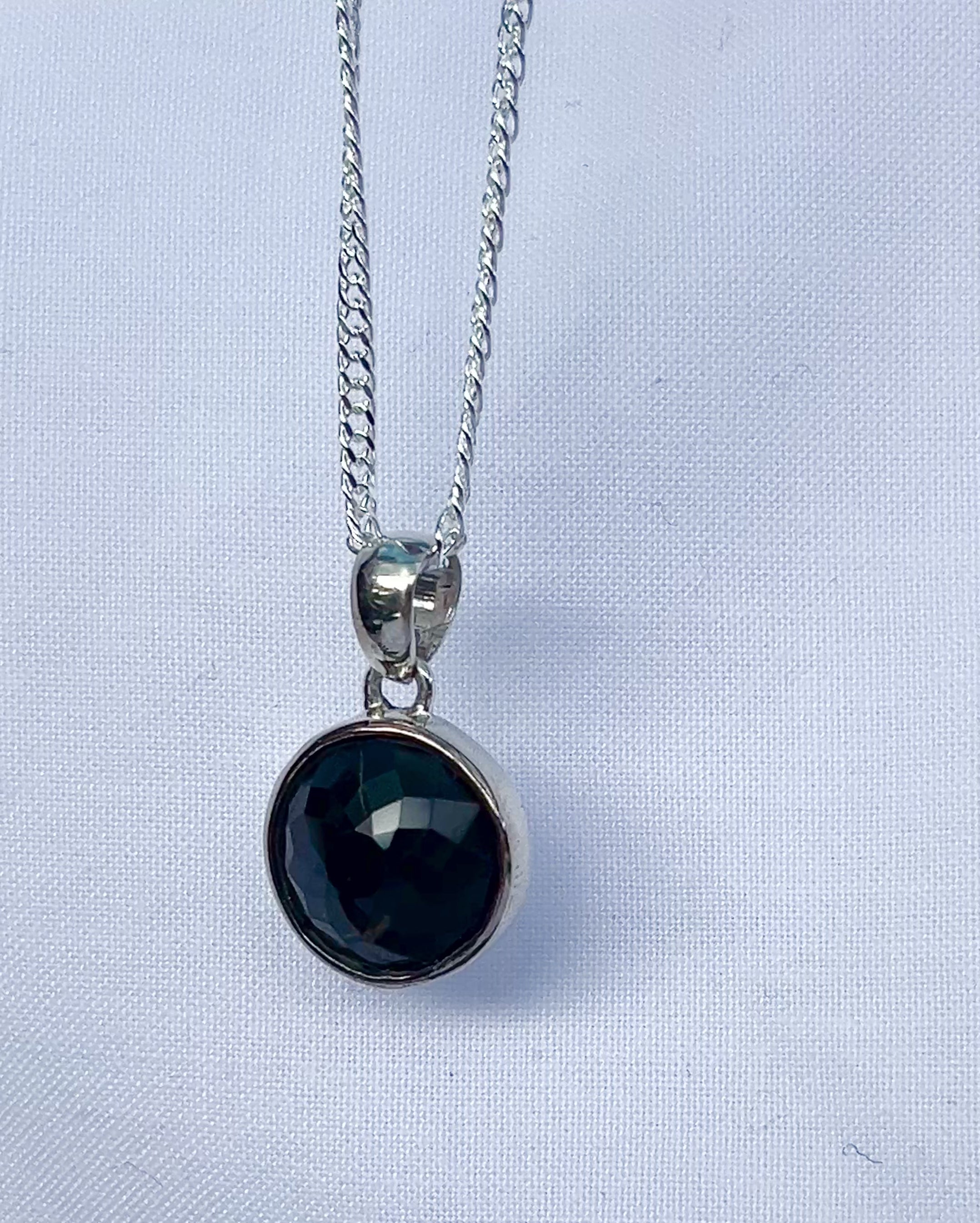 Tasmanian Spinel Faceted Pendant