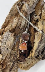Ancient Wood + Crystal Pendant