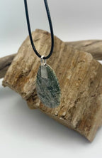 Wild West Jade on Leather Necklace